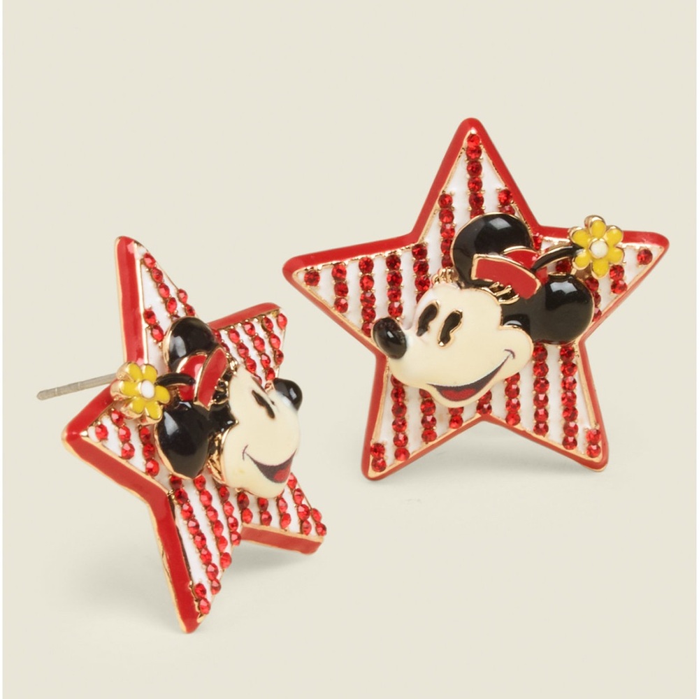 Baublebar Minnie Mouse Star Stud Earrings,
